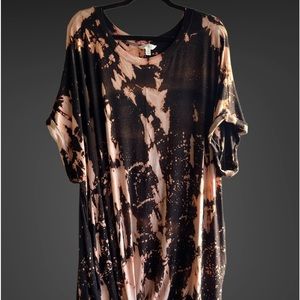 Terra & Sky Reverse Dyed Tshirt Dress/Tunic